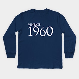 Vintage 1960 Kids Long Sleeve T-Shirt